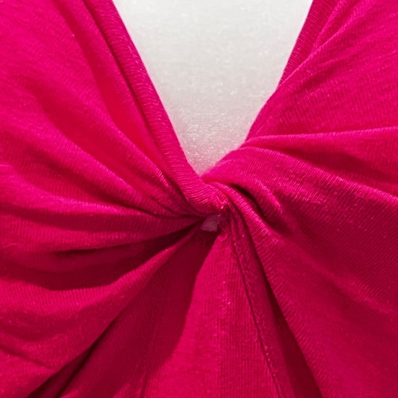 A New Day Pink Top with Tie Front - Picture 4 of 13